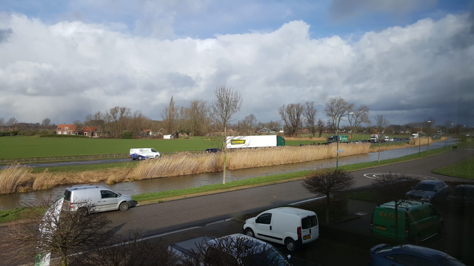 Schapen veroorzaken oponthoud op N322