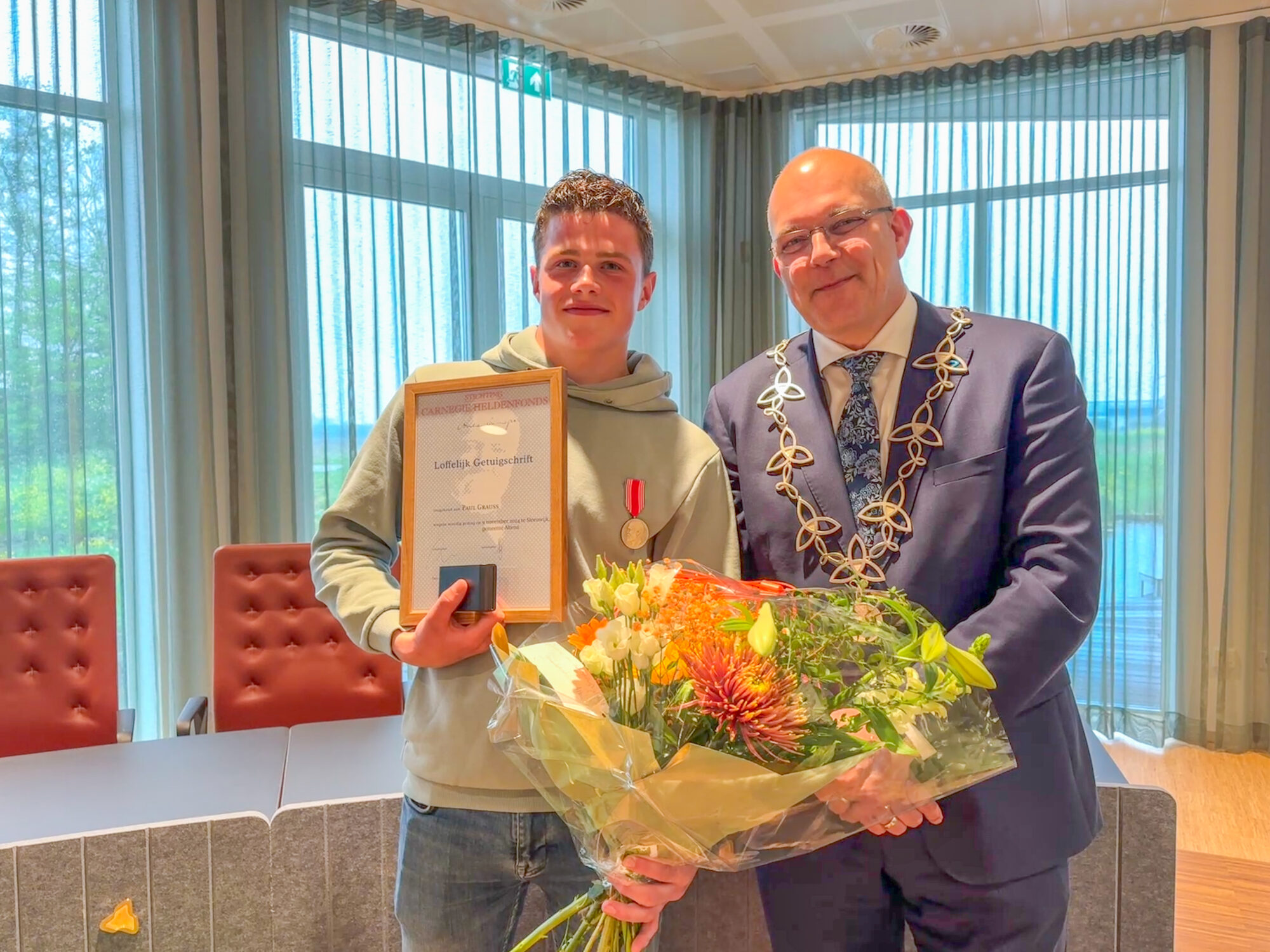 Bronzen Carnegie-medaille voor Paul Grauss uit Werkendam